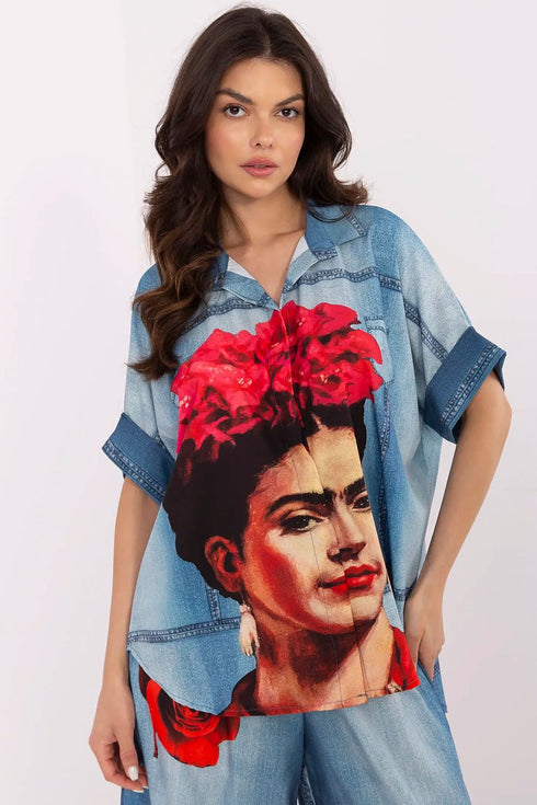 Chemise manche courte model 210032 Italy Moda